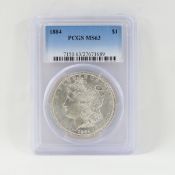 1884 Morgan Silver Dollar PCGS MS63