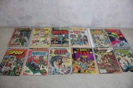12 Marvel, DC, CAG, Charlton, Whitman Comic Books
