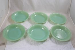 4 Fire King Jadeite Jane Ray 7.5