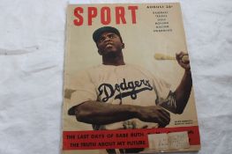 RARE 1949 SPORT Magazine Jackie Robinson Cover