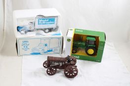 Cast Iron Fordson Tractor, 2 Diecast NIB Toys