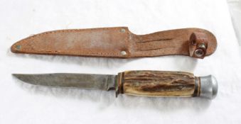 Sam Bohlin Fixed Blade Knife in Sheath