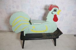 Folk Art Shoe Store Children's Chicken Chair