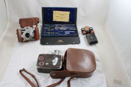 35mm Camera, B&H Movie Camera, Drafting Set and