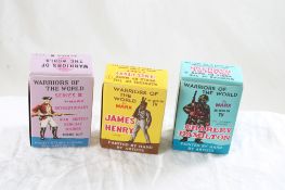 3 Warriors of the World by Marx in Original Boxes