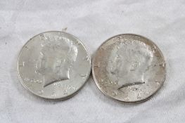 2 1964 JFK Silver Half Dollars