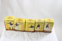 5 Warriors of the World by Marx in Original Boxes