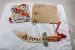 Howdy Doody Climber, Syrian Letter Opener