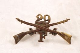 U S Army F-Co. 29th Infantry Insignia Spanish War