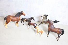 4 Breyer Horses & 2 Other Horses