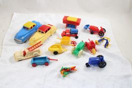 Renwal Plastic Cars, Trucks, Doll House Furniture