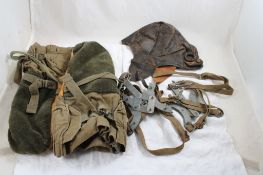U S Army Pair Heavy Mittens, Crampons, Skull Cap