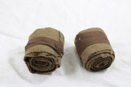 Pair WW1 U S Army AEF Wool Puttees Leg Wrappings