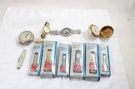 6 Coke Watches, Other Watches, Pocket Knife,