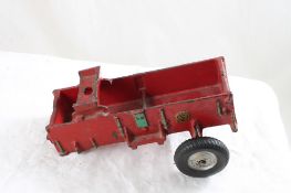 Arcade Cast Iron 2 Horse Wagon with Foil Label