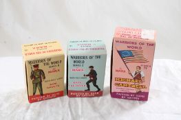 3 Warriors of the World by Marx in Original Boxes