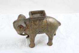 A C Williams Cast Iron Circus Elephant Bank