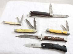 Group of Pocket Knives- Schrade, Imperial, Camco