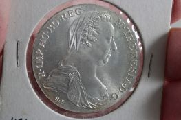 Maria Theresa Thaler Silver Restrike Bullion Coin
