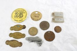 Dav, Pins, Dog License, Coat Check, Chevy Token