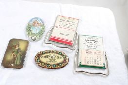 5 Advertising Antique & Vintage Pocket Mirrors