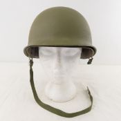 US Army M1 Steel Combat Officer Helmet, Rear Seam