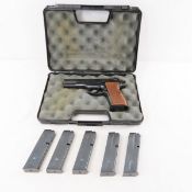 Hungarian FEG P9R 9mm Para Pistol w/6 Magazines