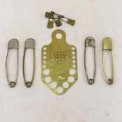 Vintage Keyes-Davis Army Laundry Pin Holder & Pins