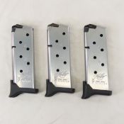 3 Kimber 9mm 6 round magazines
