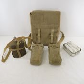 WWII British Field Pack, Canteen & Mess Kit