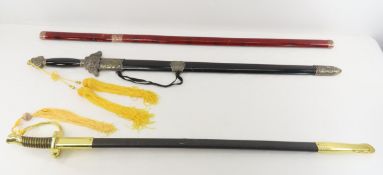3 Fantasy swords- Katana, Civil War & Chinese