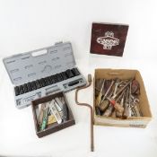 Ram Socket Set, Cummins Chisel Set Vintage tools