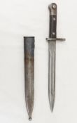 WWII German/Turkish AS.FA Bayonet & Scabbard