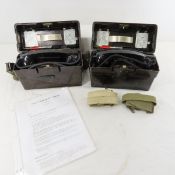 2 German Feldfernsprecher OB/ZB Field Telephones