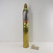 WWI British Inert Shrapnel Shell w/Percussion Fuze