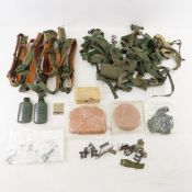 Vintage & Modern US military helmet liners, straps