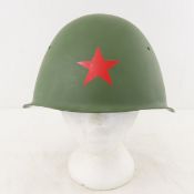 WWII Soviet Army Repainted Steel Helmet Shell