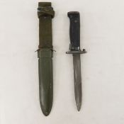US M5 Imperial Bayonet in US M8A1 BM Co Sheath