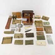 WWII US Military Toiletries, sewing kits, razors