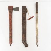 1940's Paiwan Tribal Short Sword & Axe