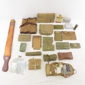 WWII US Military Toiletries, sewing kits & more
