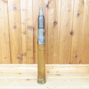 WWII US Navy 50 Cal Wooden MK6 Dummy Drill Round