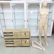 3 MK-97 6ft Tall Full Body Mannequins w/Bases