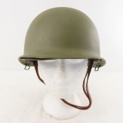 US Army M1 Combat Helmet, Rear Seam, Post 1944