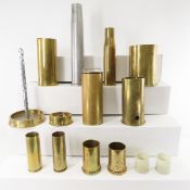 Collection of Large Caliber WWII Brass Casings