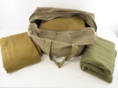 WWII Woodbury Mills Sleeping & Wool Blankets