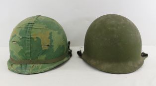 2 Vietnam Era US Military Helmets