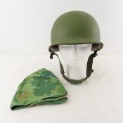 US Army M1 Combat Helmet, Rear Seam, Post 1944
