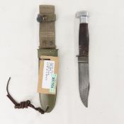 WWII US Navy MK1 USN Fighting Knife & Scabbard