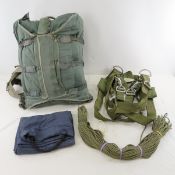 Vintage USAF Military Parachute Pack & Harness